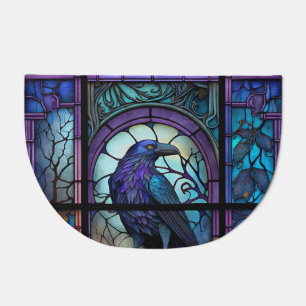 The Spooky Raven Stained Glass Doormat