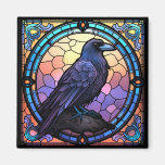 The Spooky Raven Stained Glass Magnet