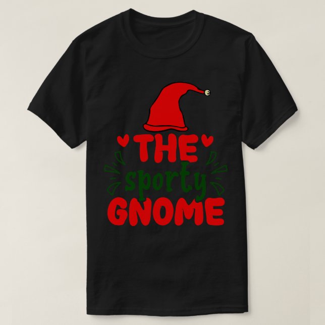 The Sporty Gnome T-Shirt (Design Front)