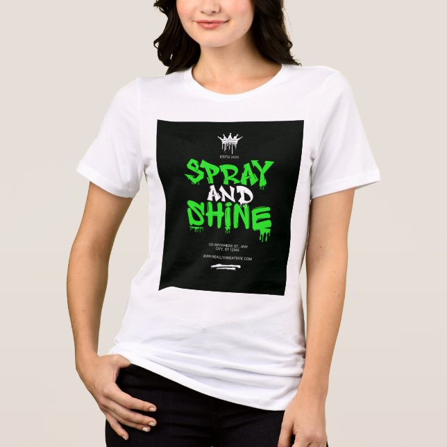 The Spray & Shine  Tri-Blend Shirt (Front)