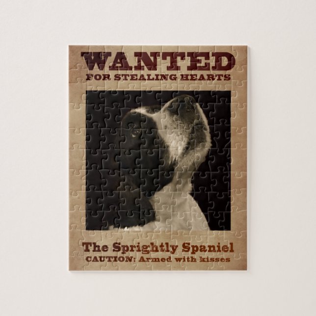 The Sprightly Springer Spaniel Jigsaw Puzzle (Vertical)