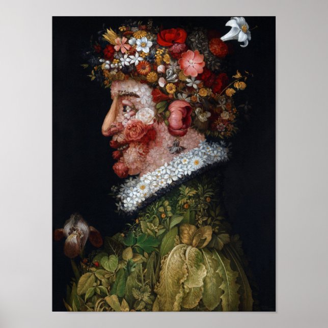 The Spring, Arcimboldo Poster (Front)