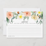 The Spring Blossoms Wedding Collection Advice Card<br><div class="desc">Celebrate in style with these modern and trendy advice cards. The simple yet stylish design will allow your guests to write a note of advice for you to keep and read over in years to come. The wording is easy to personalize so these cards can quickly be transformed into advice...</div>