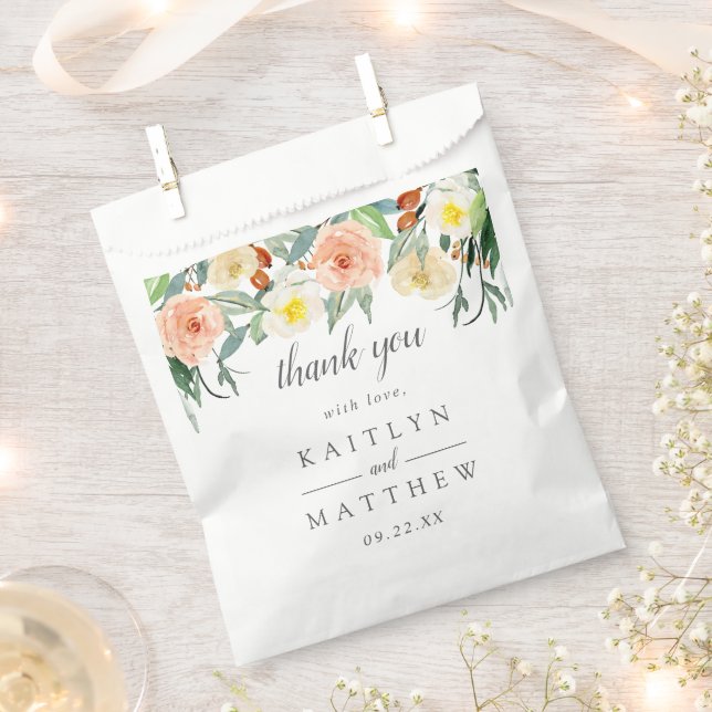 The Spring Blossoms Wedding Collection Favor Bag (Clipped)