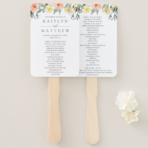 The Spring Blossoms Wedding Collection Hand Fan