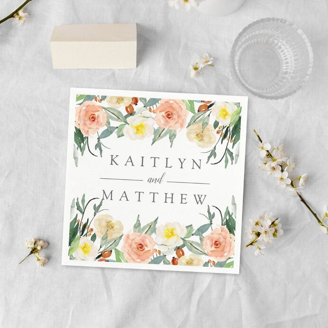The Spring Blossoms Wedding Collection Napkins (Creator Uploaded)