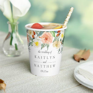The Spring Blossoms Wedding Collection Paper Cups