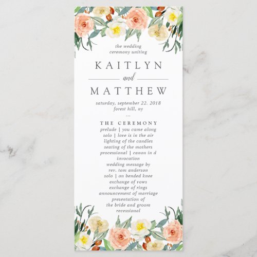 The Spring Blossoms Wedding Collection Program