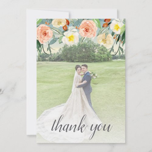 The Spring Blossoms Wedding Collection Thank You Card