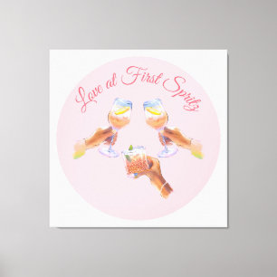 The Spritz Squad Aperol Bachelorette Party Theme Canvas Print