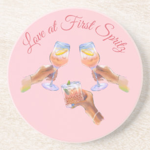 The Spritz Squad   Aperol Bachelorette Party Theme Coaster