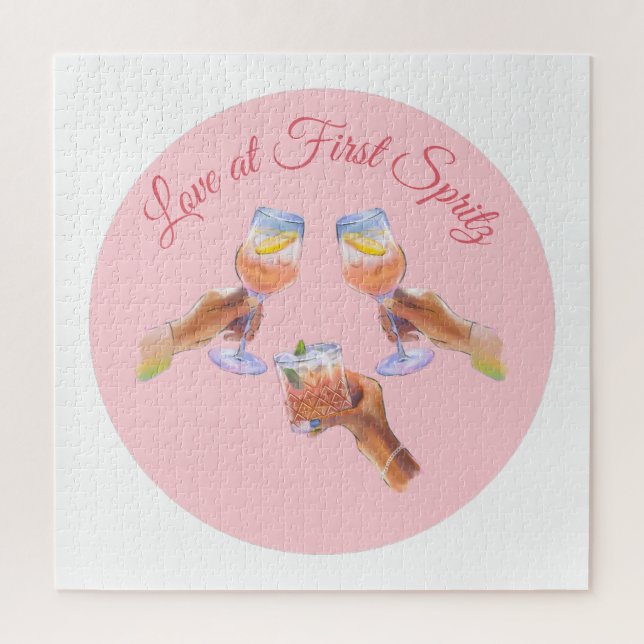 The Spritz Squad | Aperol Bachelorette Party Theme Jigsaw Puzzle (Vertical)
