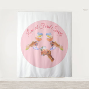 The Spritz Squad Aperol Bachelorette Party Theme Tapestry