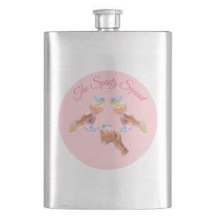 The Spritz Squad Bachelorette Party Bridal Squad Flask