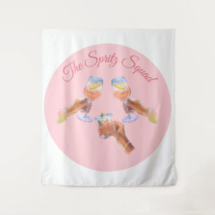 The Spritz Squad Bachelorette Party Bridal Squad Tapestry