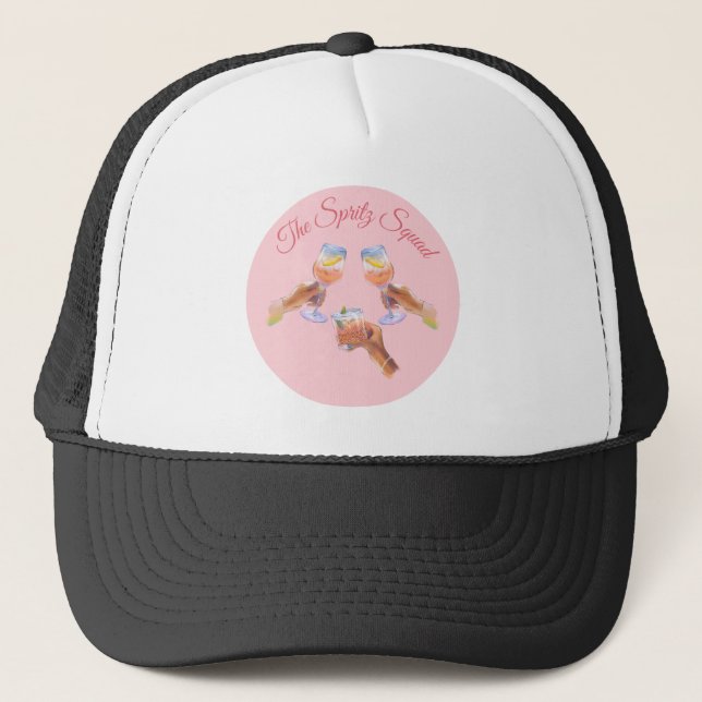 The Spritz Squad | Bachelorette Party Bridal Squad Trucker Hat (Front)