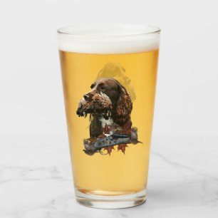 The Sprocker Spaniel , Gun dog art Glass
