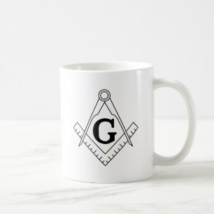 The Square and Compasses Freemasonry Symbol Coffee Mug