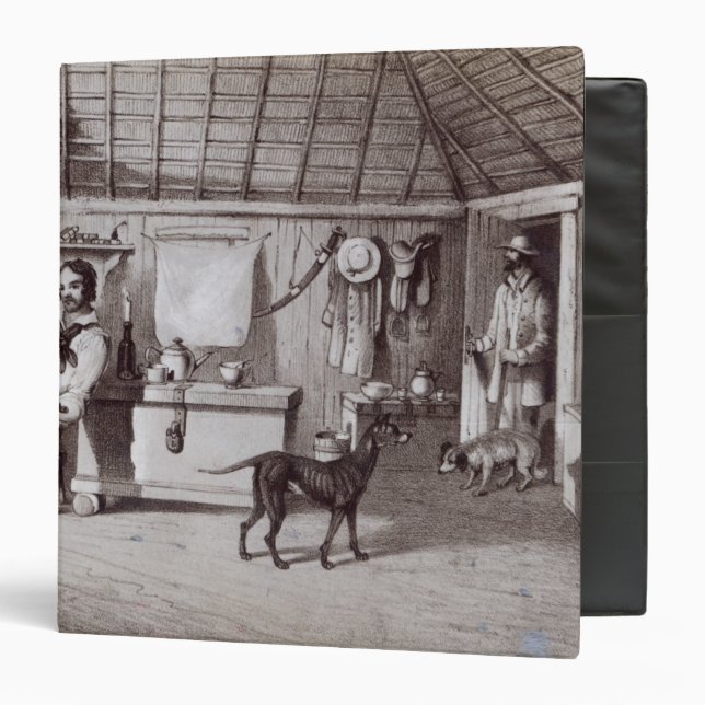 The Squatter's First Home, c.1847 Binder (Front/Inside)