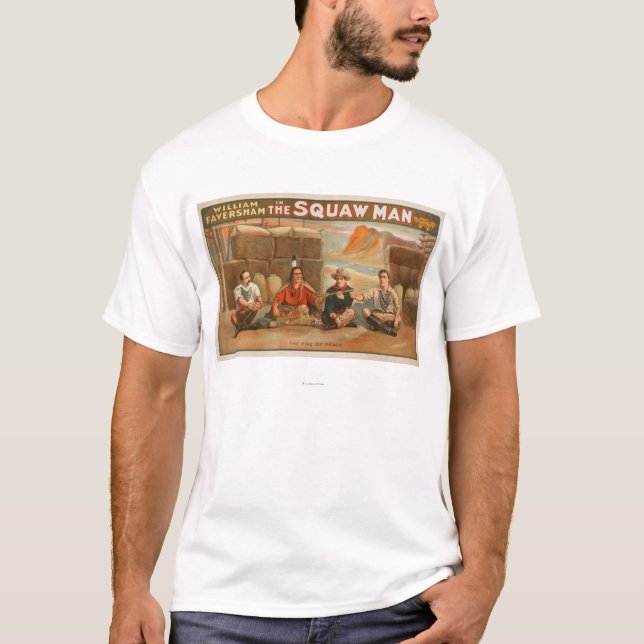"The Squaw Man" - The Pipe of Peace Theatre T-Shirt (Front)