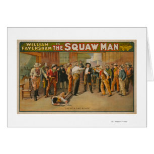 The Squaw Man Western Drama Theatre Poster Cards