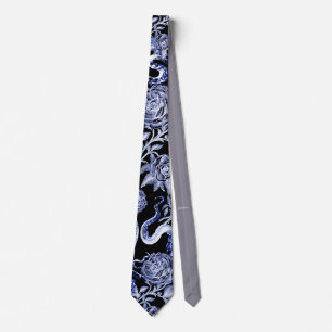 The Squid and the Rose Midnight Blue Neck Tie