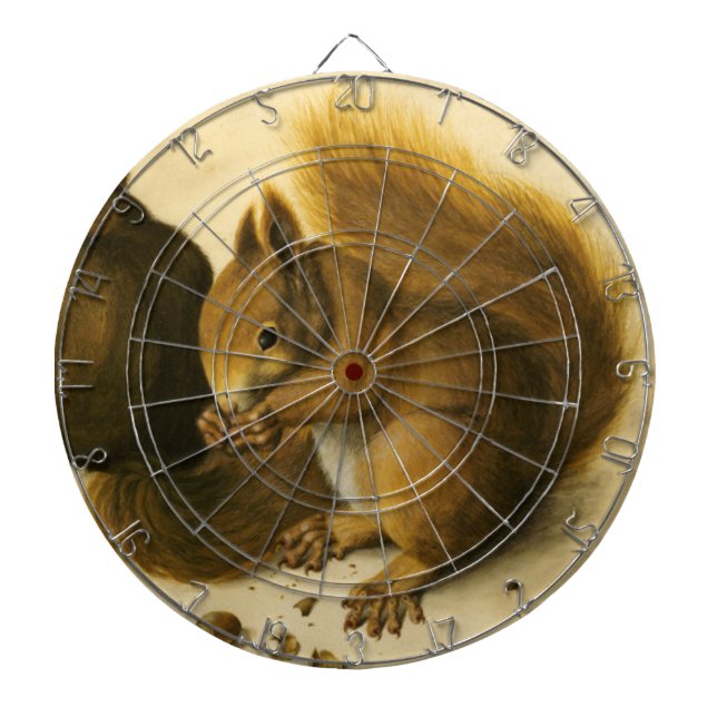 THE SQUIRREL WITH NUTS DARTBOARD WITH DARTS (Front)