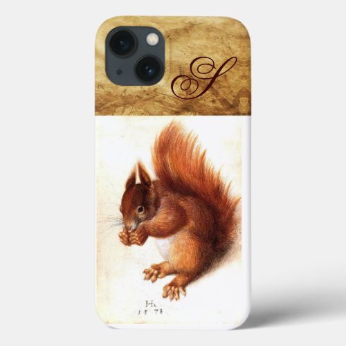 THE SQUIRREL WITH NUTS MONOGRAM iPhone 13 CASE