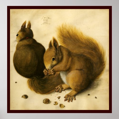 THE SQUIRREL WITH NUTS POSTER