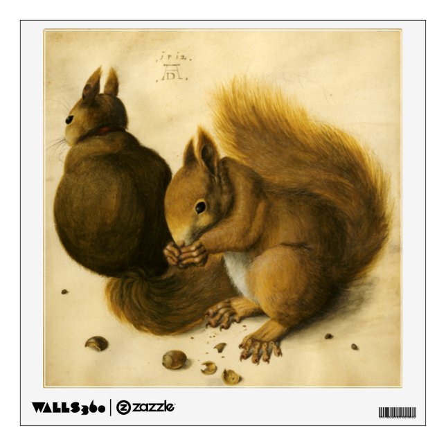 THE SQUIRREL WITH NUTS WALL DECAL (Front)