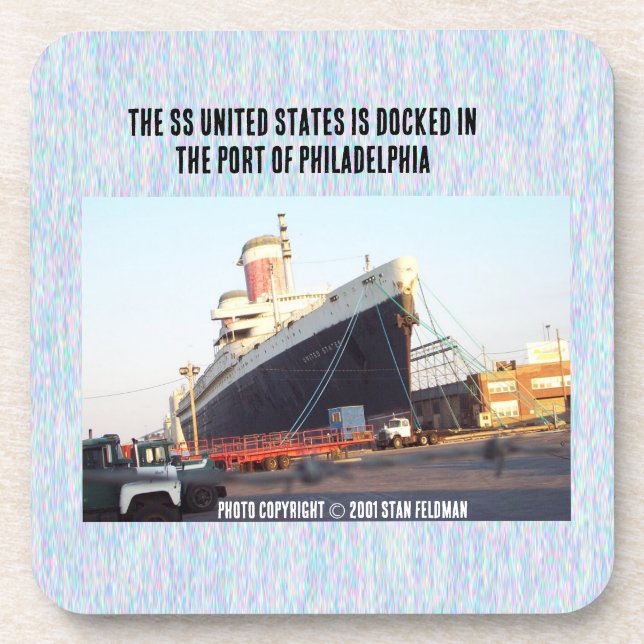 The SS United States     Beverage Coaster (Front)
