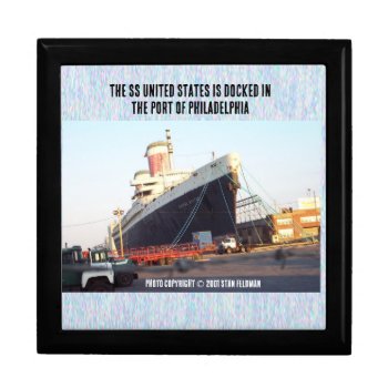 The Ss United States    Gift Box by stanrail at Zazzle
