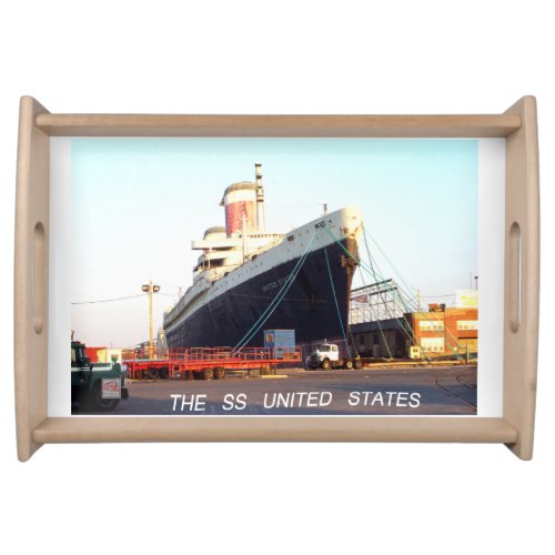 The SS United States Ocean Liner     Serving Tray