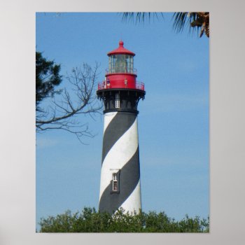 The St. Augustine Lighthouse Poster by Pattyshop at Zazzle