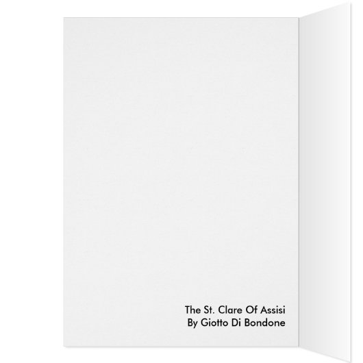 The St. Clare Of Assisi By Giotto Di Bondone (Inside (Left))