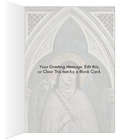 The St. Clare Of Assisi By Giotto Di Bondone (Inside (Right))