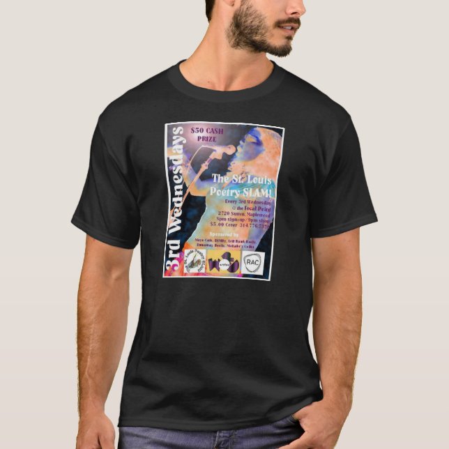 The St. Louis Poetry Slam shwag T-Shirt (Front)