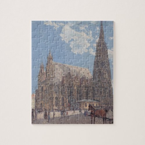 The St Stephens Cathedral in Vienna by Rudolf Jigsaw Puzzle