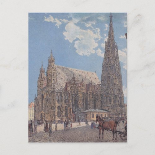 The St Stephens Cathedral in Vienna by Rudolf Postcard