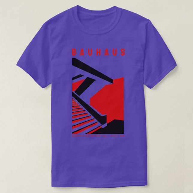 The Staatliches Bauhaus Art Deco Architecture Post T-Shirt (Design Front)