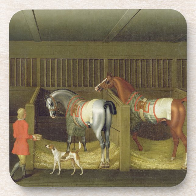 The Stables and Two Famous Running Horses belongin Coaster (Front)