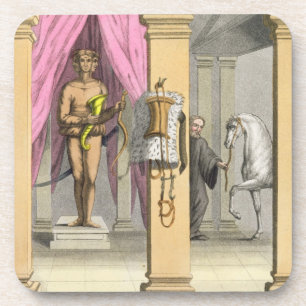 The stables of Caligula's horse, Incitata, c.1800- Beverage Coaster