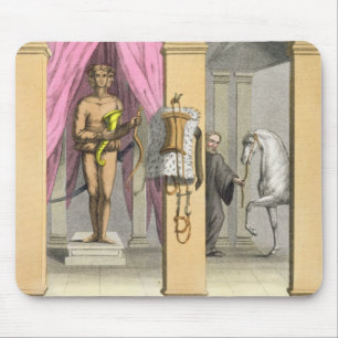 The stables of Caligula's horse, Incitata, c.1800- Mouse Pad