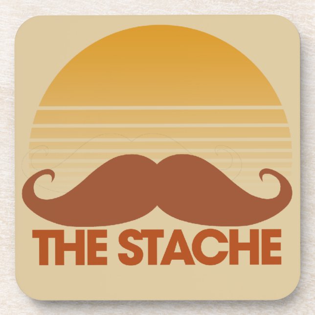 The Stache Beverage Coaster (Front)