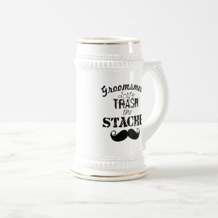 The Stache Moustache Pattern Beer Stein