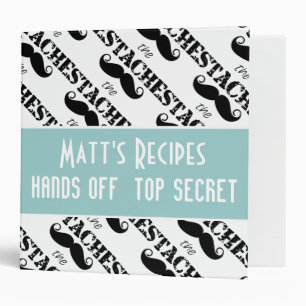 The Stache Moustache Pattern Binder