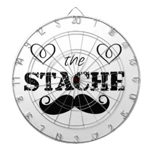 The Stache Moustache Pattern Dart Board