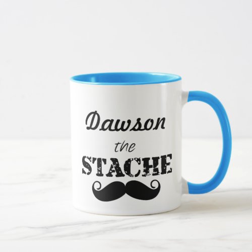 The Stache Moustache Pattern Mug