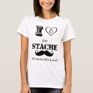 The Stache Moustache Pattern T-Shirt