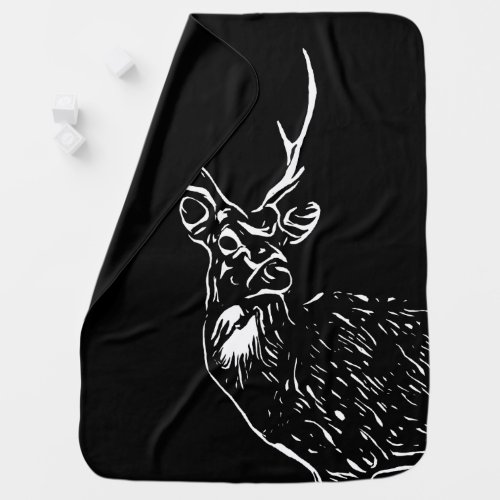 The Stag baby blanket